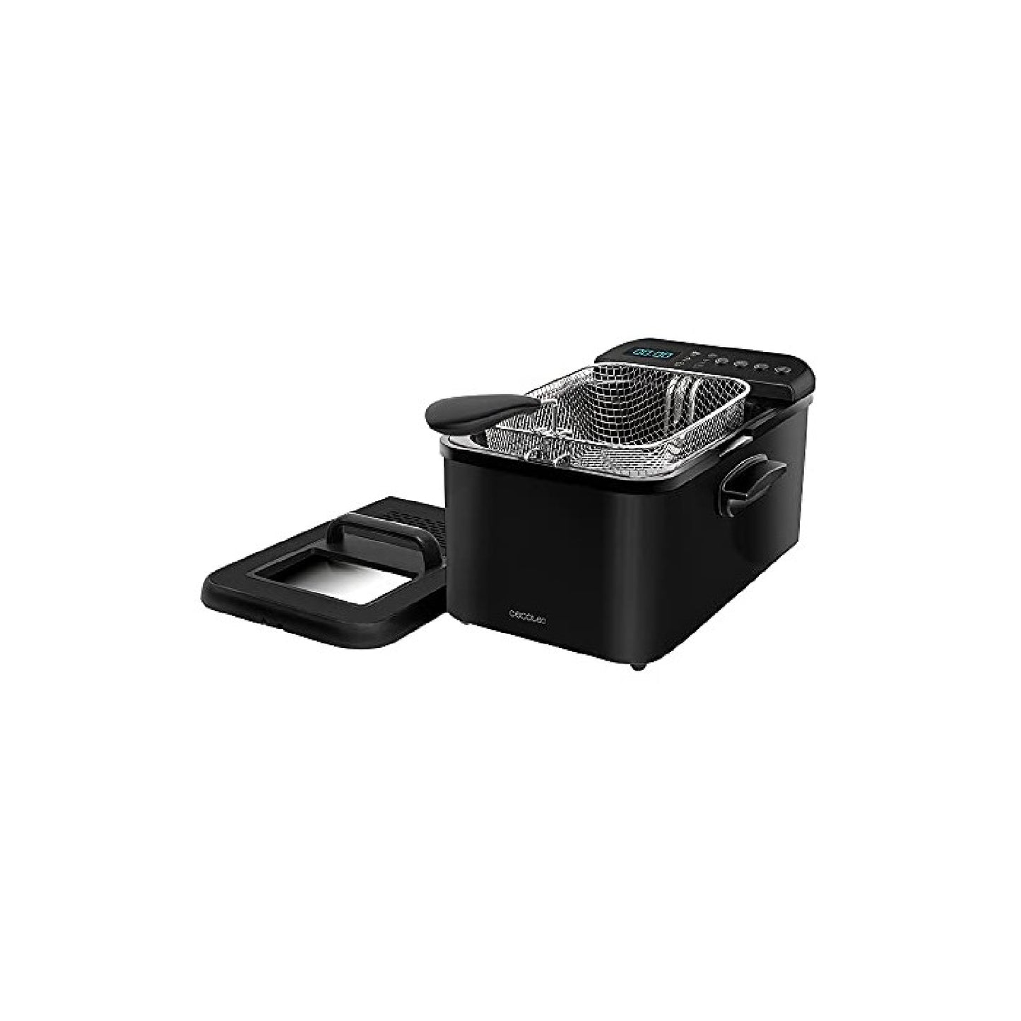 Freidora De Aceite De 4,2 Litros Cleanfry Luxury 4000 Black. 3270 W, Acero Inoxidable Lacado En Negro, 5 Programas Preestablecidos, Filtro Oilcleane_0