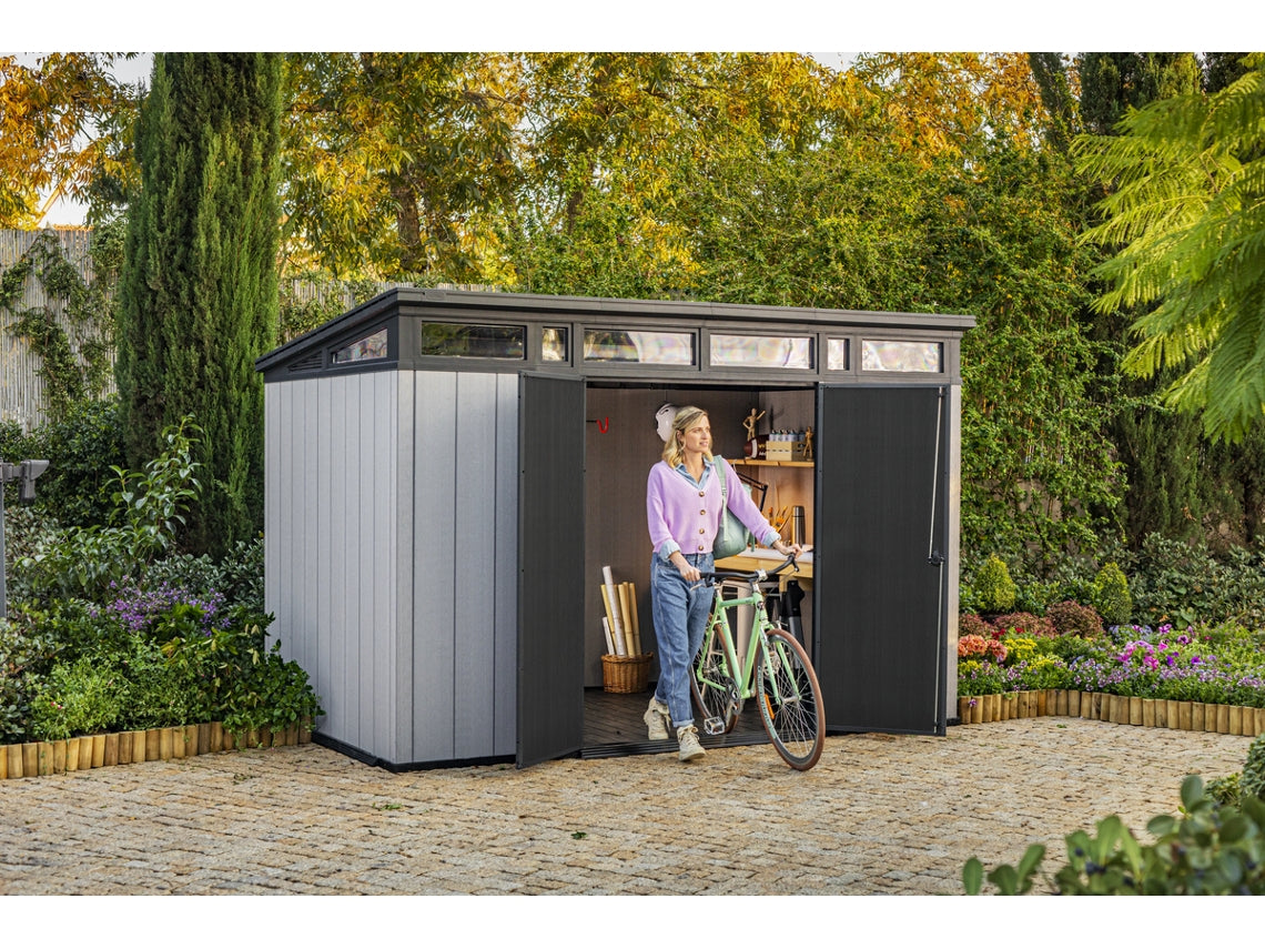 Caseta De Exterior Artisan 11x7 De Keter. 340x218x226 Cm- Gris