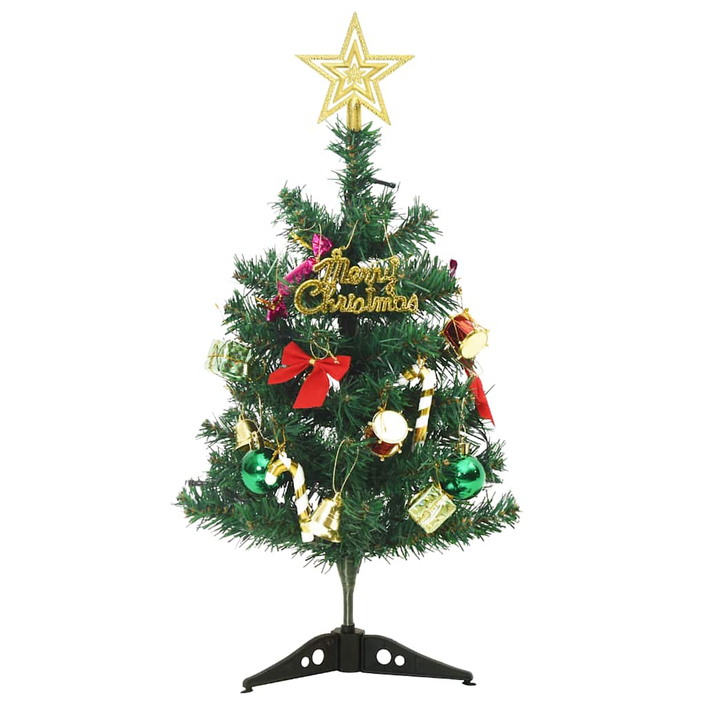 Vidaxl Mini Árbol De Navidad Artificial Con 20 Luces Led Verde 45 Cm_4
