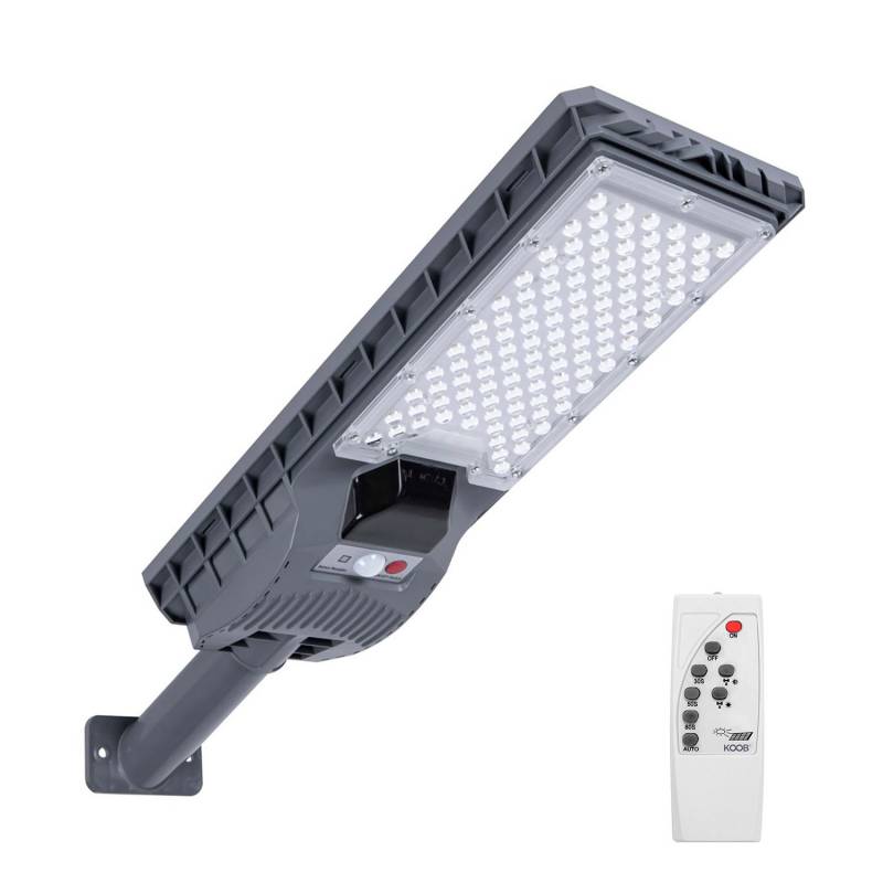 Farola Led Solar Urban S 100w + Mando A Distancia, Blanco Cálido_1