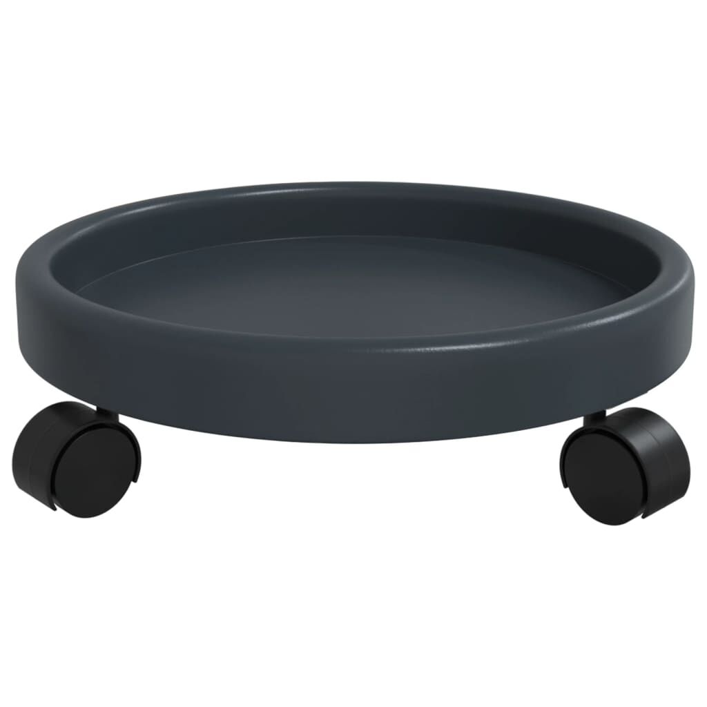 Vidaxl Soporte Para Plantas Con Ruedas 2 Uds Gris Diámetro 34 Cm 35 Kg_4