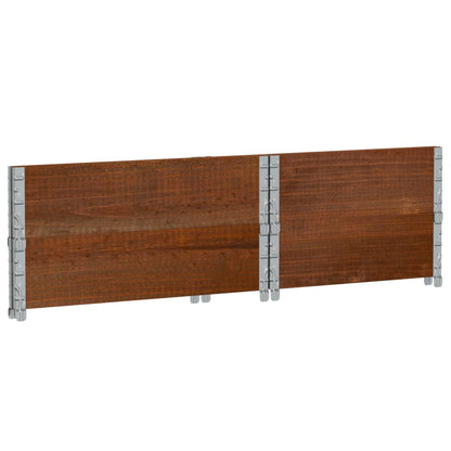 Jardinera De Madera Maciza De Pino Marrón 80x60 Cm_5