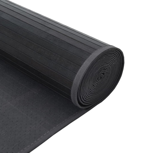 Alfombra Rectangular Bambú Gris 100x500 Cm / Vetonek_0
