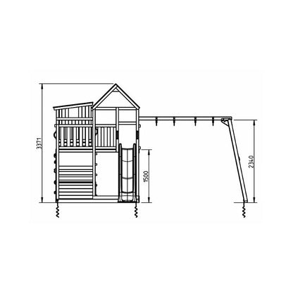 Parque Infantil Masgames Palazzo Xl Con Columpio Doble.