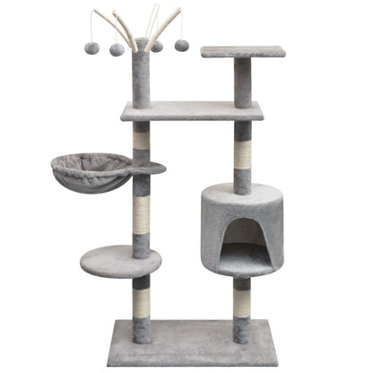 Vidaxl Rascador Para Gatos Con Poste Rascador De Sisal 125 Cm Gris_0