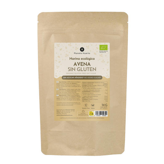 Harina de Avena Sin Gluten ECO Planeta Huerto  1 kg