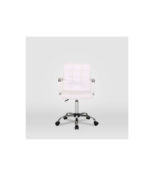 Silla De Oficina Isabella En Blanco. Alto: 89-104, Ancho: 51, Fondo: 49._0