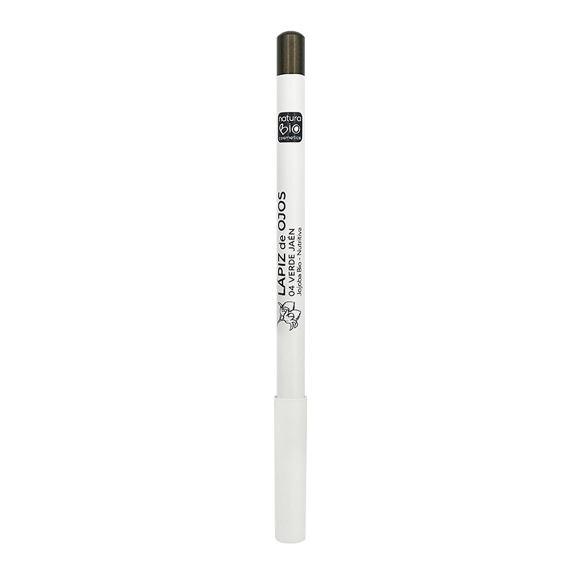 Lapiz Ojos 04 Verde Jaen Naturabio Con Aceite de Jojoba BIO, NaturaBio Cosmetics, 4 g