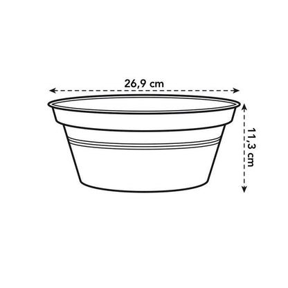 Bowl redondo Green Basics Elho Antracita 27 cm