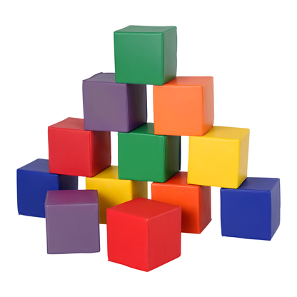 Homcom Juego De 12 Bloques Psicomotricidad Para Niños Multicolor_0