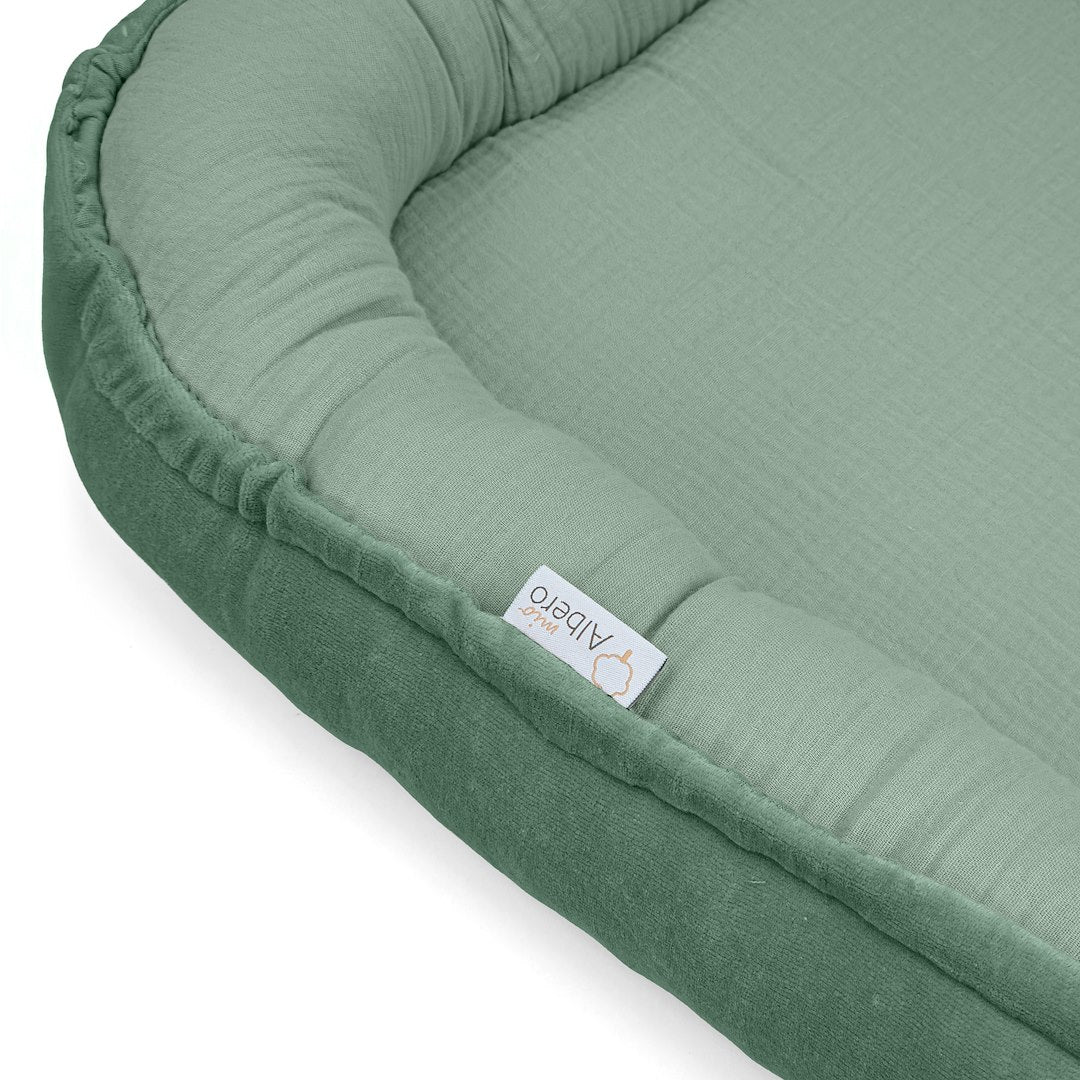 Cuna Nido Colecho Bebe Muselina Salvia