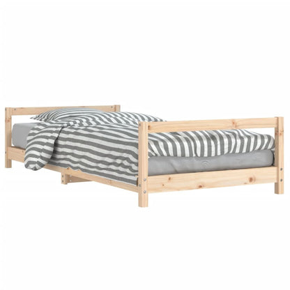 Vidaxl Estructura De Cama Para Niños Madera Maciza De Pino 90x190 Cm_0