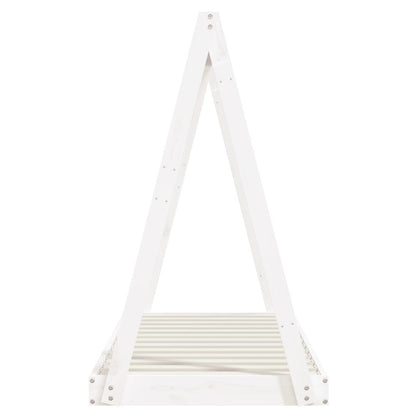 Vidaxl Estructura De Cama Para Niños Madera De Pino Blanco 70x140 Cm_4