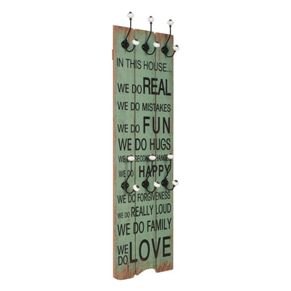 Perchero De Pared Happy Love Con 6 Ganchos 120x40 Cm_1