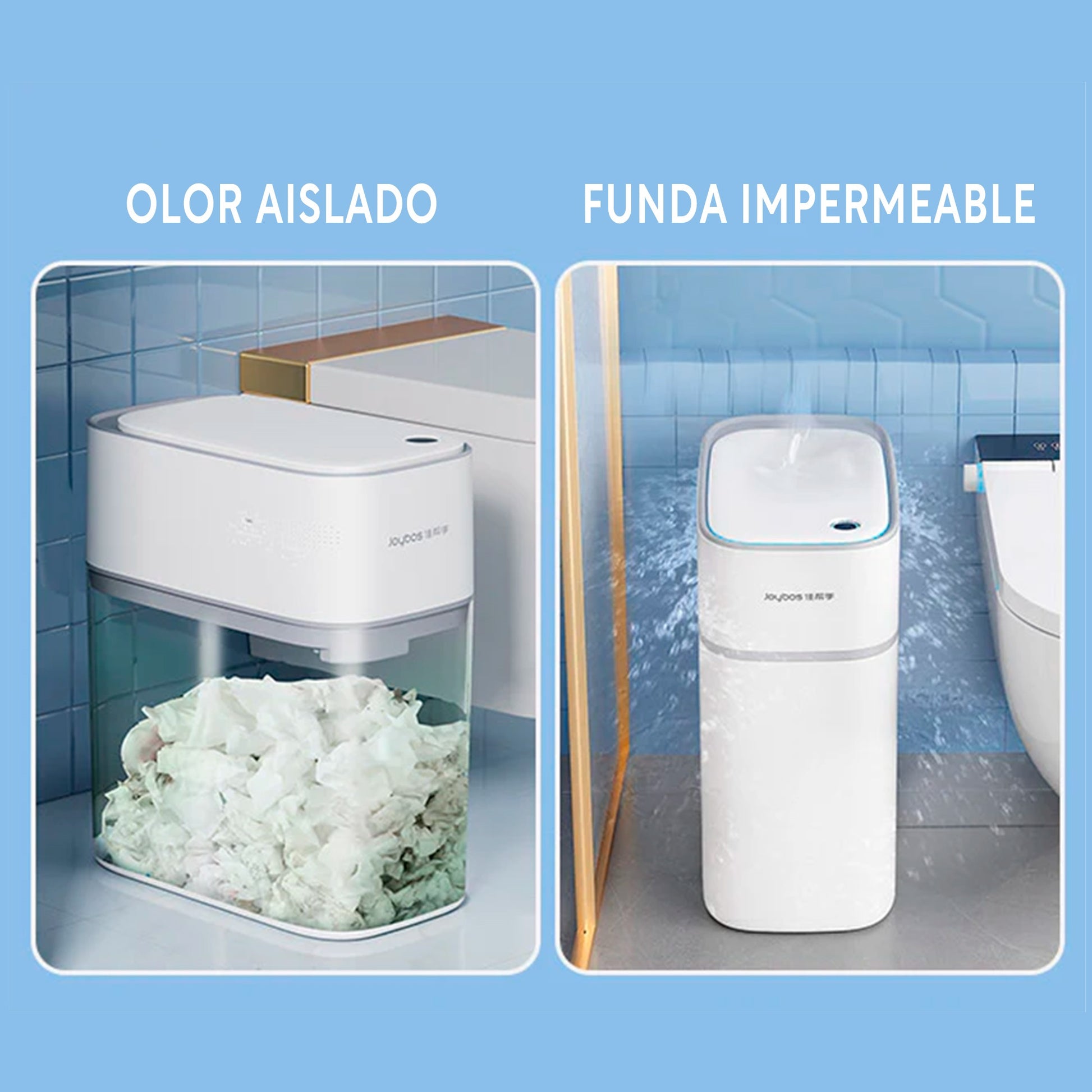 Papelera Cubo De Basura 15l Con Sensor De Movimiento Inteligente Sin Contacto - Incluye 20 Bolsas De Basura