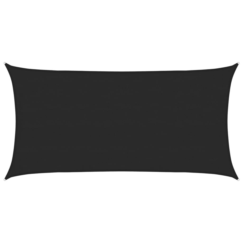 Vidaxl Toldo De Vela Hdpe Negro 160 G/m² 4x7 M_0