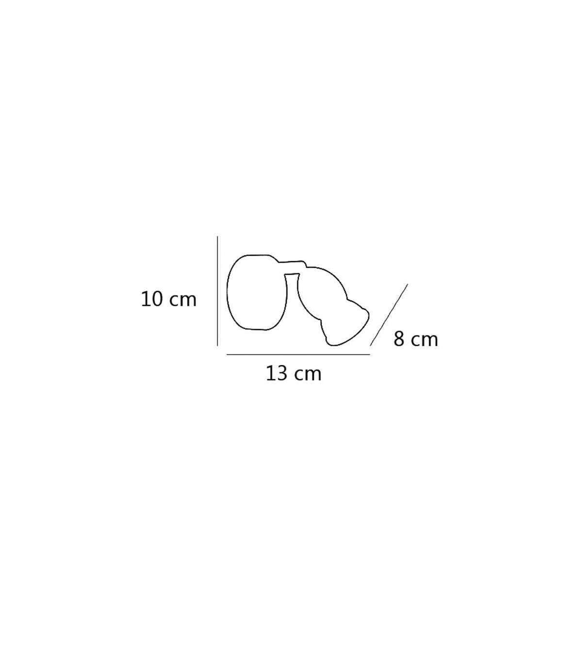 Aplique De Pared Bala Acabado En Cuero 10cm(alto) 8cm(ancho) 13cm(largo)_4