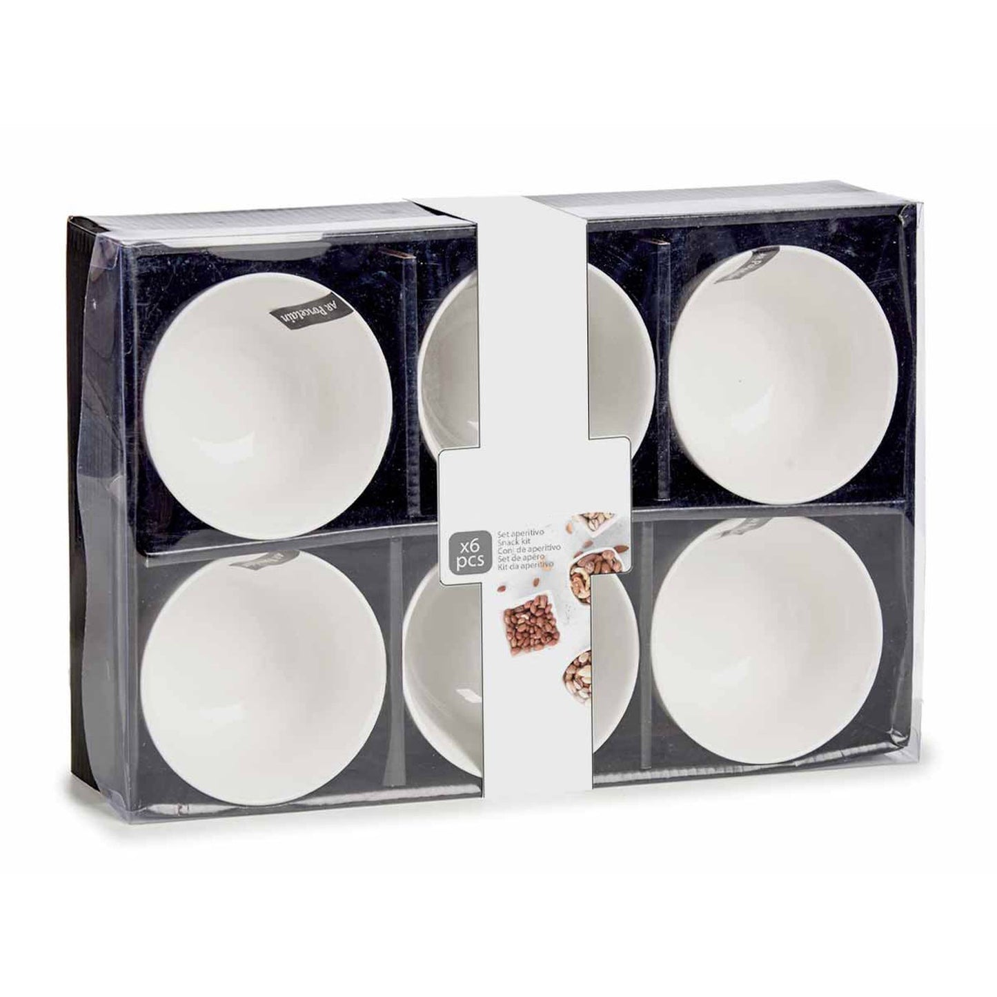 Juego 6 Multiusos Redondos Porcelana Colección Vessia_5