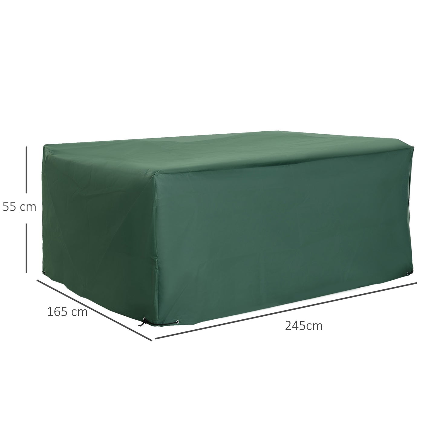 Outsunny Funda Para Muebles De Jardín 245x165x55 Cm Con Ojales De Aluminio_2