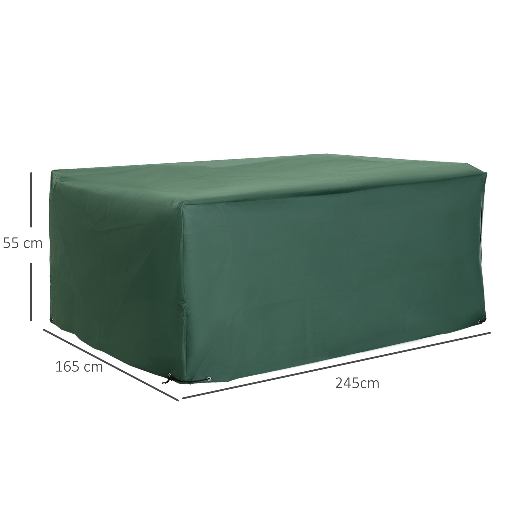 Outsunny Funda Para Muebles De Jardín 245x165x55 Cm Con Ojales De Aluminio_2