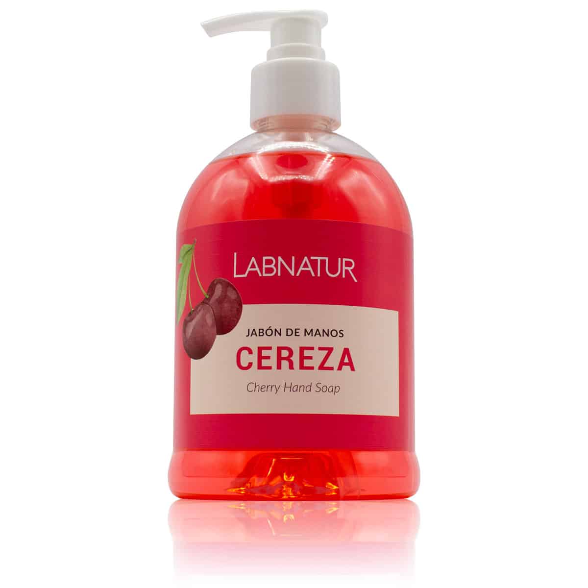 Jabón de Manos Cereza Labnatur 500 ml | Aroma Dulce | Limpieza Suave | Uso Diario_0