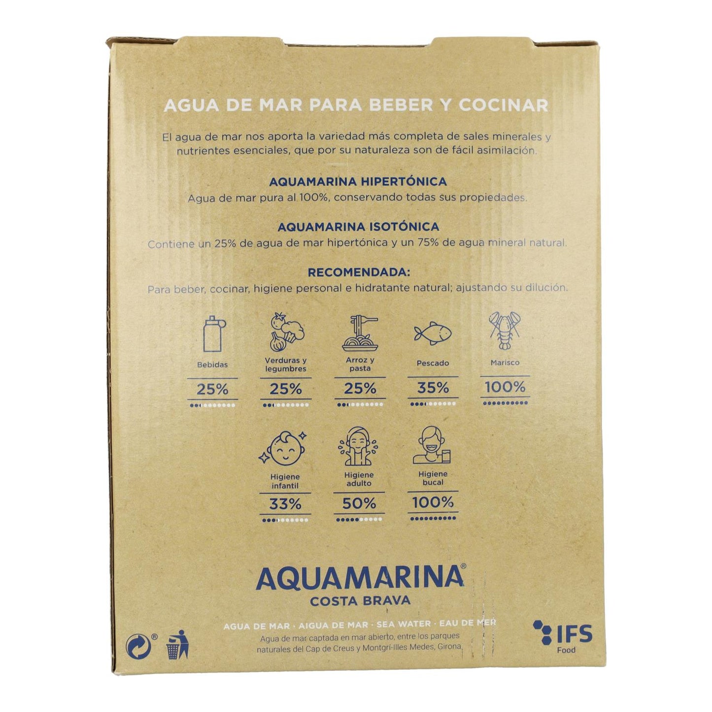 Agua De Mar Hipertónica B&B Aquamarina 3 L