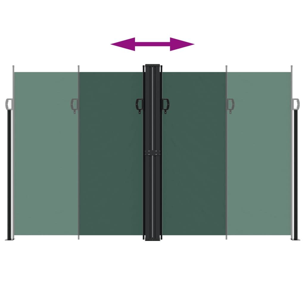 Vidaxl Toldo Lateral Retráctil Verde Oscuro 200x600 Cm_4