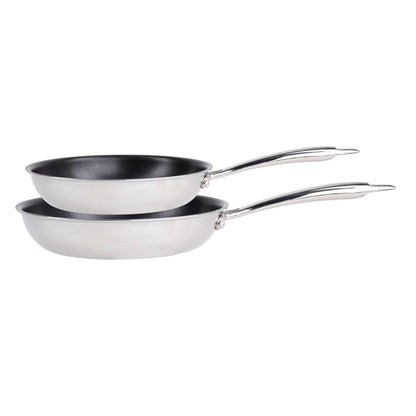 Juego De 2 Sartenes Ø20ø24cm Pure En Acero Inoxidable Masterpro_0