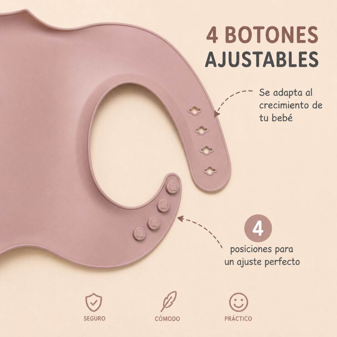 Bathby Pack De 3 Baberos De Silicona Para Bebé, Baberos Impermeables Con Bolsillo Recogecomida Y Reutilizables_4