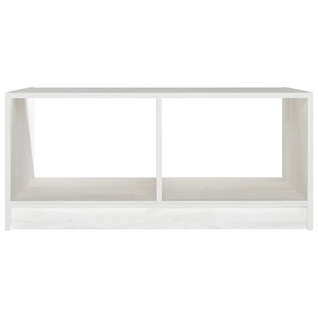 Mesa De Centro De Madera Maciza De Pino Blanco 75x50x33,5 Cm_3