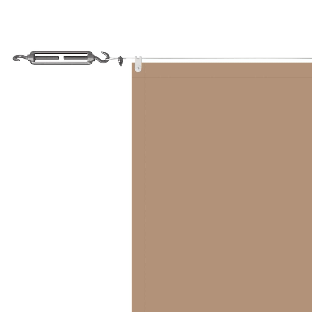Vidaxl Toldo Vertical Tela Oxford Gris Taupé 180x1200 Cm_4