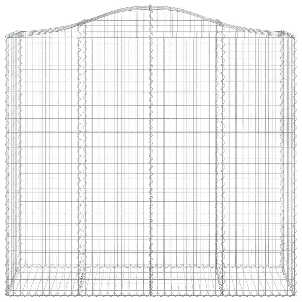 Cestas De Gaviones 2 Uds Forma De Arco Hierro 200x50x180/200 Cm_3