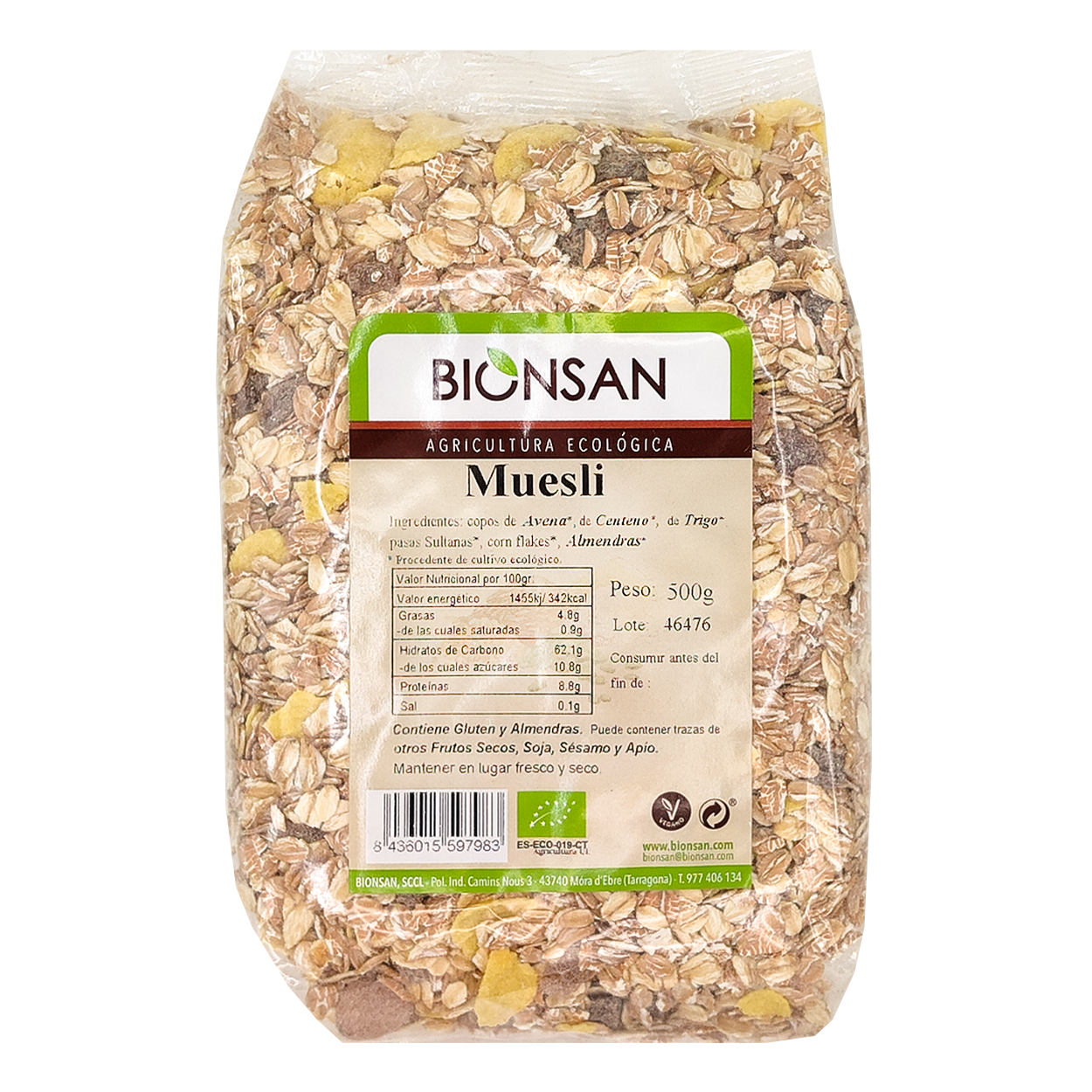 Muesli Ecológico Eco Bionsan 500gr_0