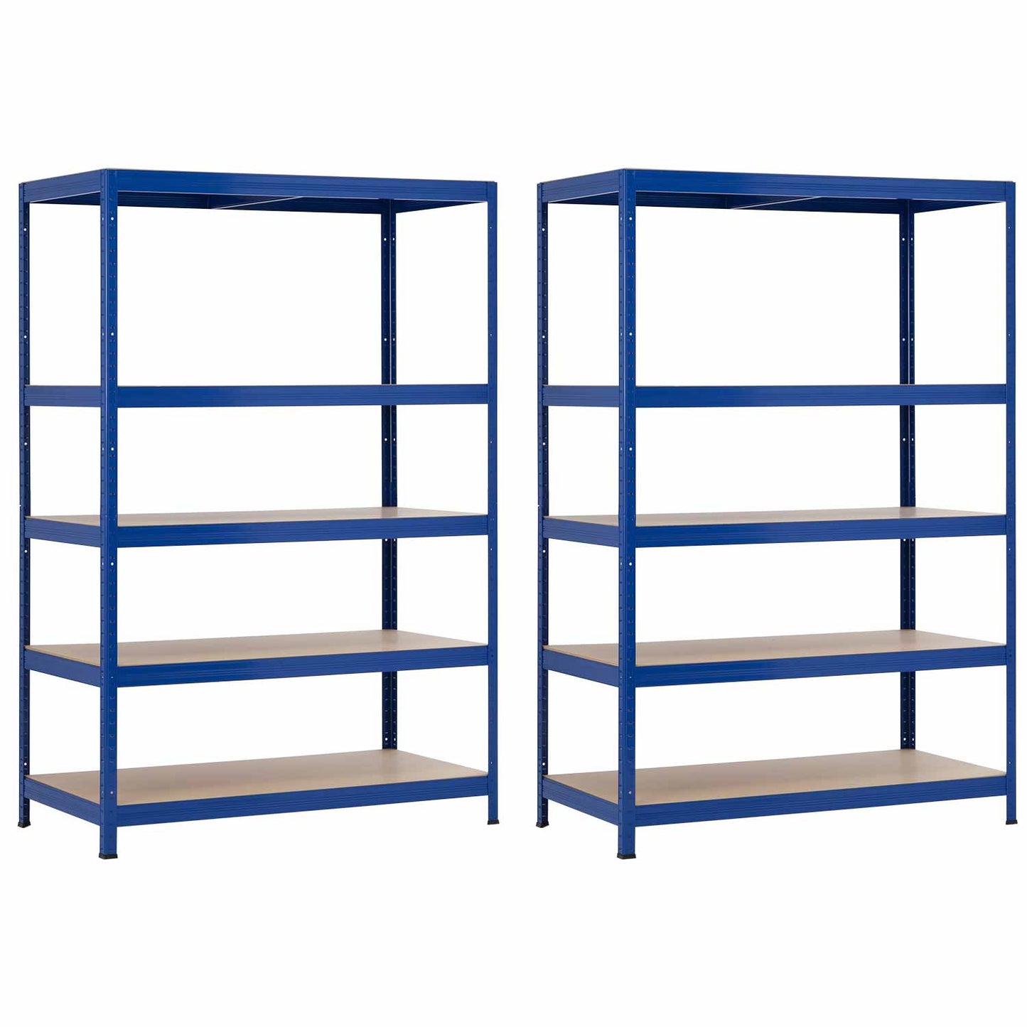 Pack 2 Estanterías Modulares Con 5 Baldas Ajustables 180x120x60cm O91_0