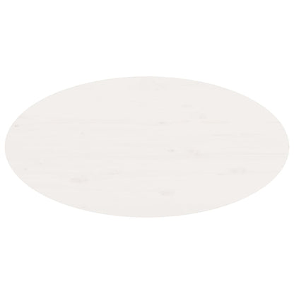Mesa De Centro De Madera Maciza De Pino Blanco 80x40x35 Cm_4