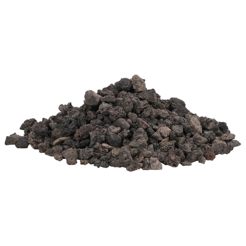 Vidaxl Rocas Volcánicas Negras 10 Kg 1-2 Cm_0