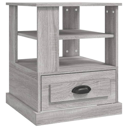 Mesa Auxiliar Madera Contrachapada Gris Sonoma 50x50x60 Cm_0