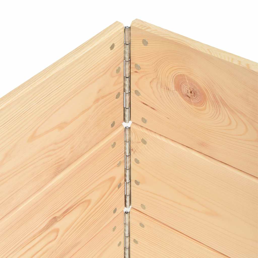 Arriates De Madera Maciza De Pino 3 Unidades 100x100 Cm_5