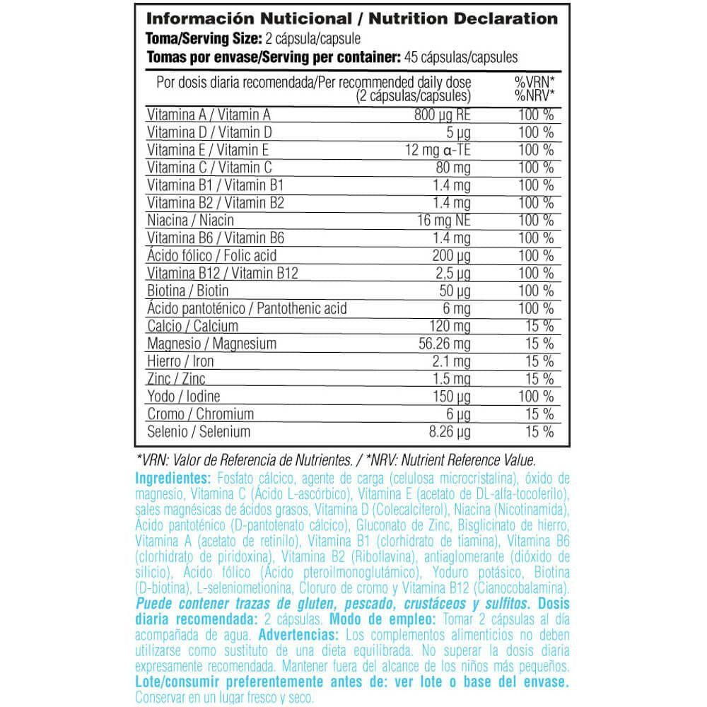 Multi Vitaminas - 90 Cápsulas Vegetales - Complejos Multivitaminicos - Smart Supplements_5