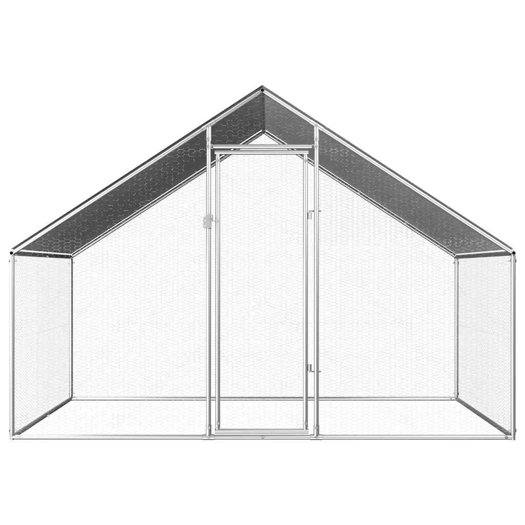 Vidaxl Jaula Gallinero De Exterior De Acero Galvanizado 2,75x2x1,92 M_1