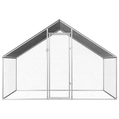 Vidaxl Jaula Gallinero De Exterior De Acero Galvanizado 2,75x2x1,92 M_1
