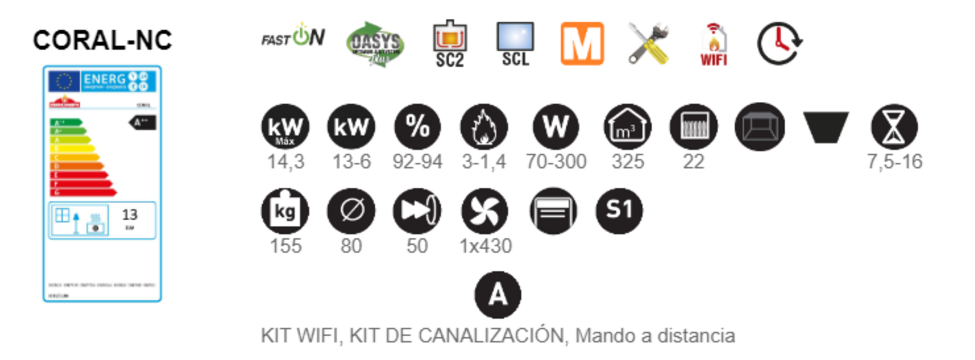 BRICOSOL ESTUFA DE PELLET BRONPI MODELO CORAL 15 KW CANALIZABLE COLOR PLATA_1