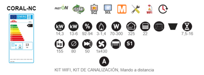 BRICOSOL ESTUFA DE PELLET BRONPI MODELO CORAL 15 KW CANALIZABLE COLOR PLATA_1