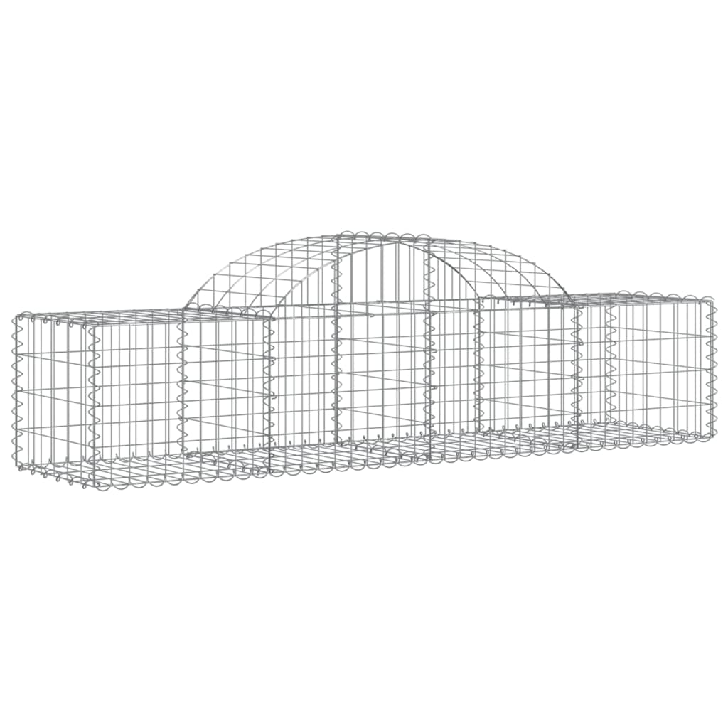 Cestas De Gaviones 20 Uds Forma De Arco Hierro 200x50x40/60 Cm_2