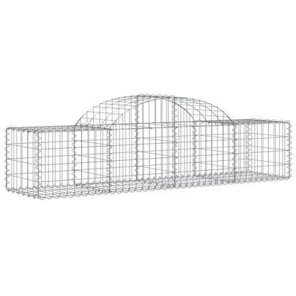 Cestas De Gaviones 20 Uds Forma De Arco Hierro 200x50x40/60 Cm_2