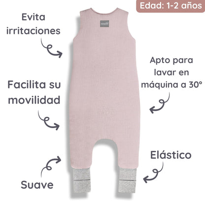 Sacos De Dormir Con Piernas T-s Muselina Algodón Rose