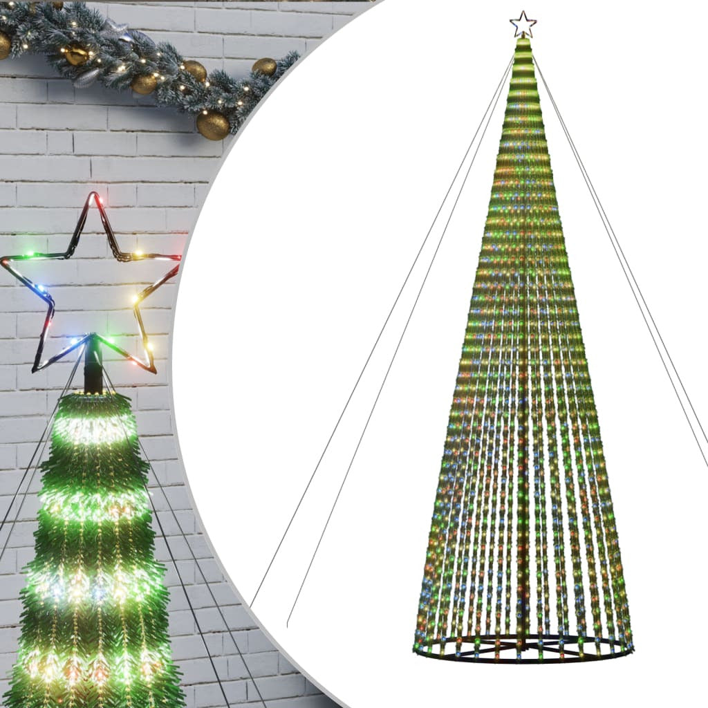 Vidaxl Árbol De Navidad Led 1544 Leds De Colores 500 Cm_0