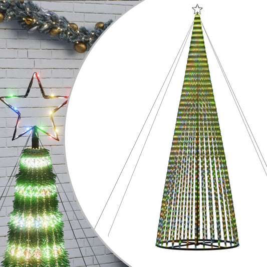 Vidaxl Árbol De Navidad Led 1544 Leds De Colores 500 Cm_0