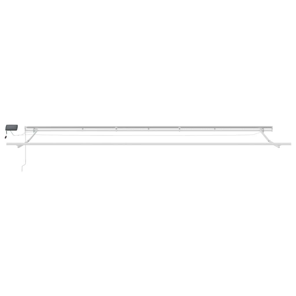 Toldo Retráctil Manual Con Luces Led Marrón 600x300 Cm_4