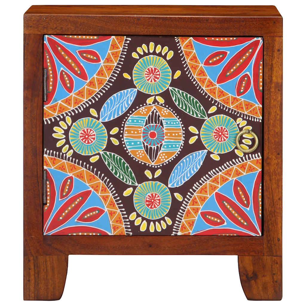 Mesita De Noche 2 Uds 40x30x45 Cm Madera Maciza De Acacia_0